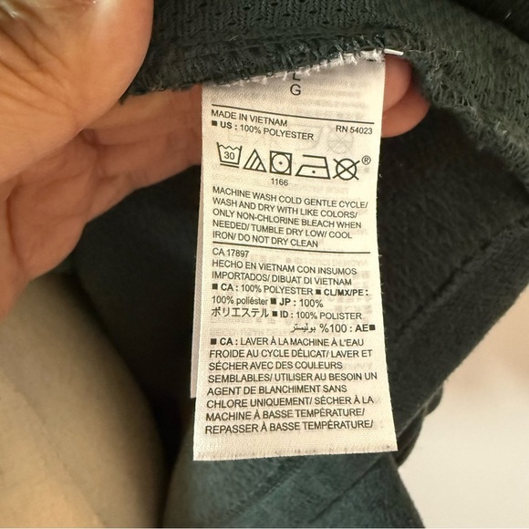 Old Navy Active Fleece Women's Green Jacket Size L - Picture 8 of 10